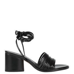Aeyde Black Natania Heeled Sandals Strappy Block Heels size 39.5 or 8.5